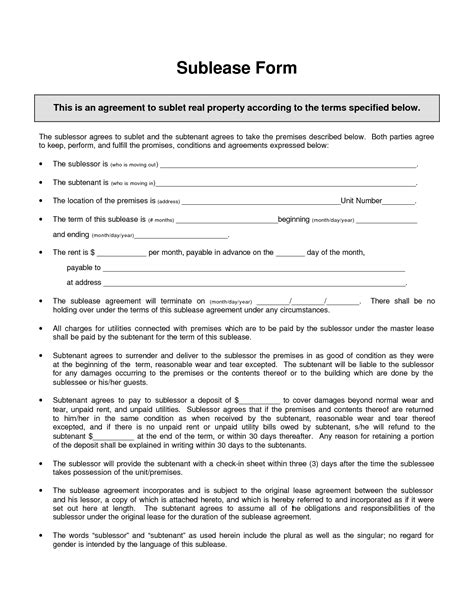 Free templates for sub-lease in Germany Sub-lease contract, template for requesting consent for the sublease in Germany. . Sublet contract template germany